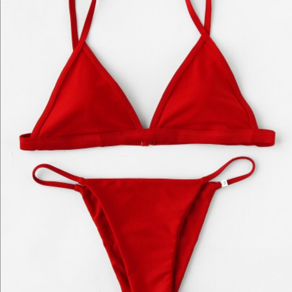 Red Triangle Bikini - Picture 5 of 5